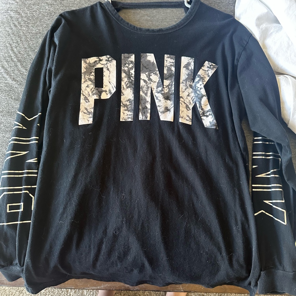 PINK Victoria's Secret Black long sleeve